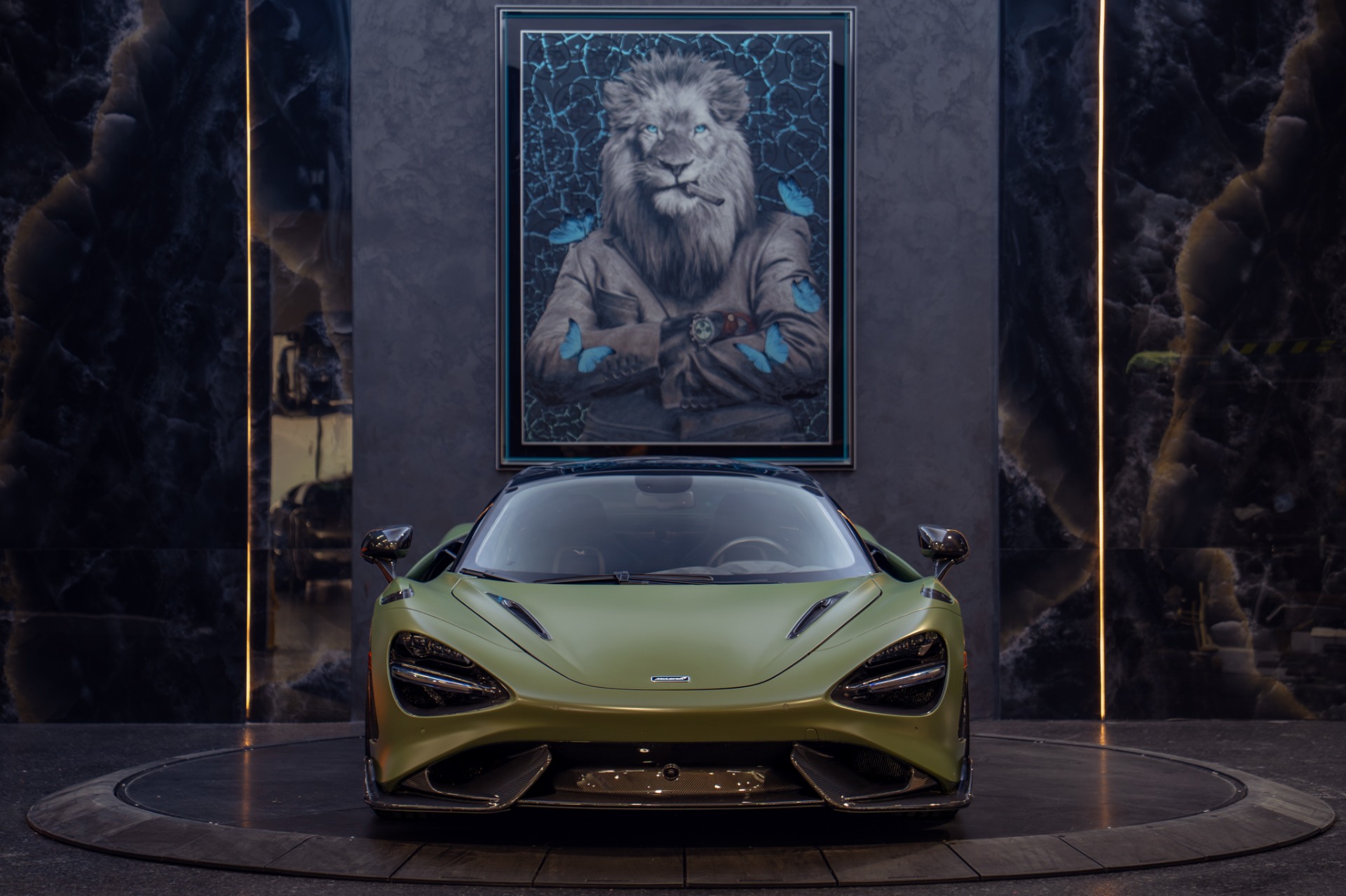 Used 2022 McLaren 765LT Spider MSO MATTE URBAN GREEN $570,000 MSRP